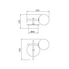 MANTRA CELLAR Decorative indoor wall lamp with 1 light source