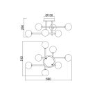 MANTRA CELLAR Decorative indoor table lamp with 2 light sources