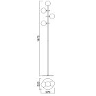 MANTRA CELLAR Decorative indoor floor lamp with 4 light sources