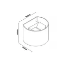 MANTRA DAVOS Outdoor wall lamp Outdoor LED  IP54