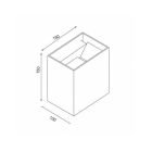 MANTRA DAVOS Outdoor wall lamp Outdoor LED 2*10W 4000K IP65