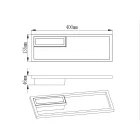  MANTRA BOUTIQUE 7679 WALL LAMP BLACK LED DIMMER