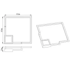  MANTRA boutique wall lamp 7681 black LED dimmable