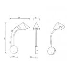 MANTRA GOA TEK wall lamp 