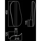 MANTRA BIANCA Decorative indoor wall lamp LED 15W 3000K