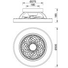 MANTRA TIBET MINI LED 70W ceiling fan light 33W