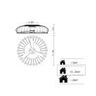 MANTRA NATURE LED 75 W ceiling fan light 30 W