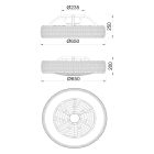 MANTRA KILIMANJARO LED 70 W ceiling fan light with 35 W