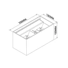 MANTRA DAVOS Outdoor wall lamp Outdoor LED 4x6W 4000K IP54