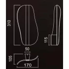 MANTRA BIANCA Decorative indoor wall lamp LED 12W 3000K Small