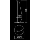 MANTRA BIANCA Decorative indoor table lamp LED 12W 3000K small