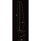 MANTRA BIANCA decorative indoor floor lamp LED 20W 3000K small