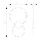  MANTRA Mural 7841 wall lamp black