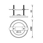 MANTRA TEK PARTS TEK BUILT-IN BASE FOR LAMP HANGERS