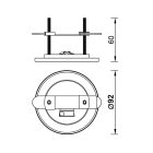 MANTRA TEK PARTS TEK BUILT-IN BASE FOR LAMP HANGERS