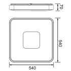 MANTRA COIN Decorative indoor ceiling lamp LED 100W 2700K-5000K with remote control