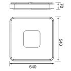 MANTRA COIN Decorative indoor ceiling lamp LED 100W 2700K-5000K with remote control