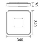 MANTRA COIN Decorative indoor ceiling lamp LED 56W 2700K-5000K with remote control