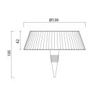 MANTRA RELAX outdoor bottle cap LED 2W 3000K rechargeable