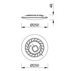 MANTRA SLIM decorative indoor ceiling lamp LED 16W 4000K