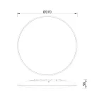 MANTRA SLIM decorative indoor ceiling lamp LED 24W 3000K