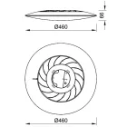 MANTRA SLIM decorative indoor ceiling lamp LED 50W 5000K