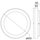  MANTRA niseko 8024 ceiling lamp black