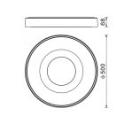 MANTRA COIN Decorative indoor ceiling lamp LED 80W 2700K-5000K with remote control