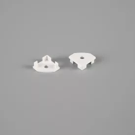  MANTRA TIRAS LED STRIPS TEK END CAPS WHITE, WITH HOLES, PROFILE 2000*18*18 mm