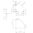 MANTRA TIRAS LED STRIPS TEK END CAPS BLACK, WITHOUT HOLES, PROFILE 2000*18*18 mm