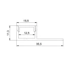 MANTRA TIRAS LED STRIPS WITH ALUMINIUM PROFILE DEEPENING. 2000*35*11mm