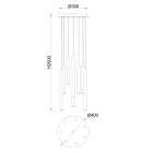 MANTRA CALA Decorative indoor pendant lamp LED  48W 3000K