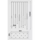 MANTRA CALA decorative indoor pendant lamp LED  84W 3000K
