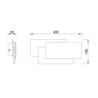 MANTRA TAHITI TEK wall lamp LED 36W 3000K