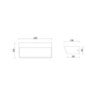 MANTRA ALTEA TEK wall lamp LED 21W 3000K