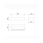 MANTRA ALTEA TEK wall lamp LED 21W 4000K