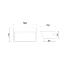 MANTRA ALTEA TEK wall lamp LED 15W 4000K