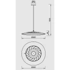 MANTRA SLIM decorative indoor pendant lamp LED 50W 4000K