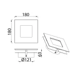 MANTRA DALIA decorative indoor wall lamp LED 18W 3000K