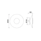 MANTRA ORION TEK wall lamp LED 8W 3000K