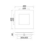 MANTRA DALIA decorative indoor wall lamp LED 40W 3000K