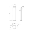 MANTRA ALPINE outdoor column LED 12W 3000K IP65
