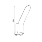  MANTRA Andes 8154 outdoor wall lamp black