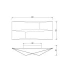 MANTRA FUJI TEK Wall lamp LED 14W 3000K