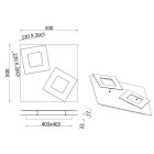 MANTRA DALIA decorative indoor ceiling lamp LED 48W 3000K