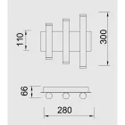 MANTRA CALA decorative indoor wall lamp LED 36W 3000K