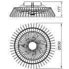 MANTRA HIMALAYA MINI LED 70 W ceiling fan light 30 W