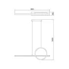 MANTRA KITESURF decorative indoor pendant lamp LED 30W 3000K adjustable