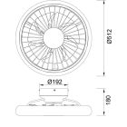  MANTRA Turbo 8232 ceiling fan black