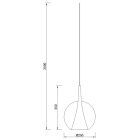 MANTRA ELSA decorative indoor globe glass lamp 2.5 m-E27